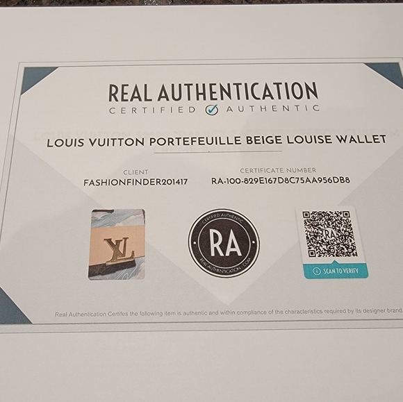 Louis Vuitton Portefeuille Beige Louise Wallet - Picture 3 of 12